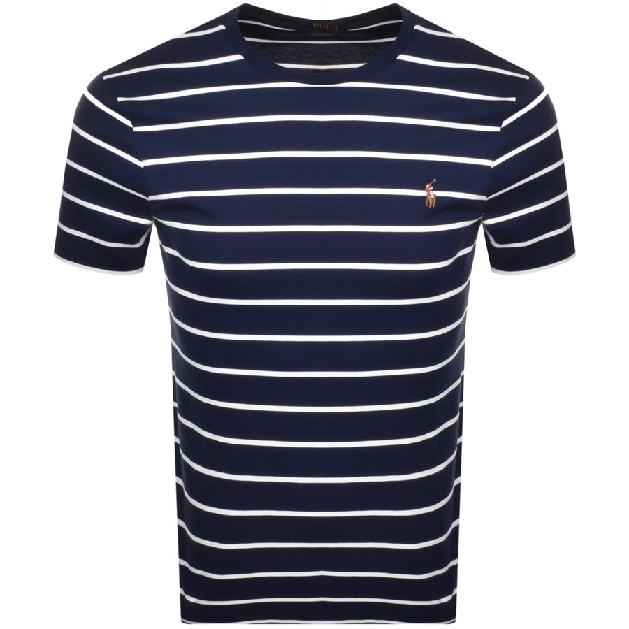 Alternative Image for ProductRalph Lauren Crew Neck Slim Fit T Shirt Navy1